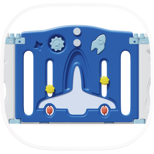 Манеж UNIX Kids SUPREME Space 160x160 Blue с качелями