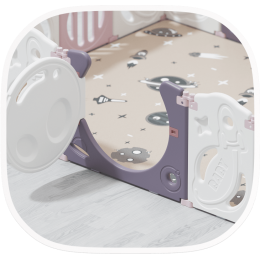 Манеж UNIX Kids SUPREME Space 200x240 Rose