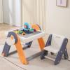 Развивающий детский стол со стульчиком 4 в 1 UNIX Kids Yellow