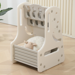 Стол трансформер детский 3 в 1 UNIX Kids Grey со стульчиком