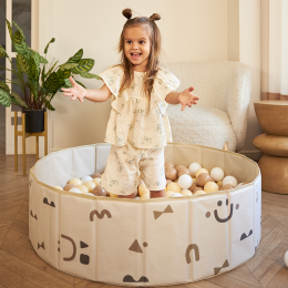 Сухой бассейн для шариков UNIX Kids Smile (100 cm) Camel