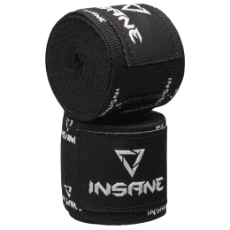 Бинт боксерский PRINT, хлопок/нейлон, черный, 3,5 м