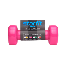 Гантель виниловая DB-101 1 кг, розовый