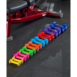 Гантель виниловая DB-101 1 кг, розовый