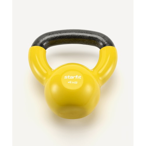 Гиря виниловая STARFIT DB-401, 4 кг, желтый