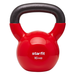 Гиря виниловая DB-401, 16 кг, красный