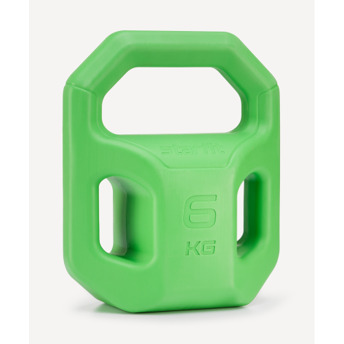 Гиря пластиковая Starfit DB-505, 6 кг, зеленый