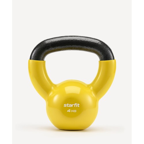 Гиря виниловая STARFIT DB-401, 4 кг, желтый
