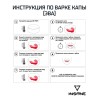 Капа 1-челюстная INSANE LEOPARD, ЭВА, синий/черный, взрослый