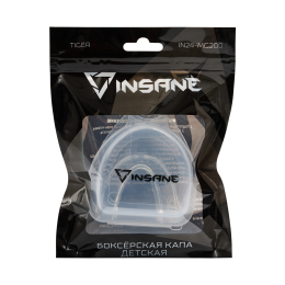 Капа 1-челюстная TIGER, ЭВА, прозрачный, с футляром, детский