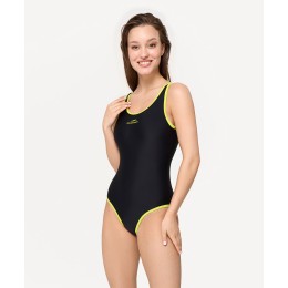 Купальник для плавания Edge Black/Lime, полиамид