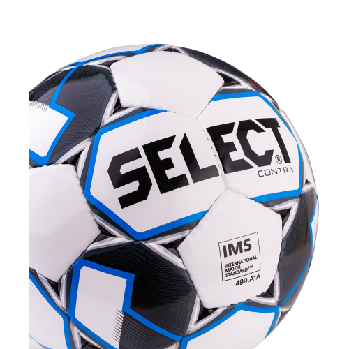 Мяч футбольный Select Contra IMS 812310, №5, белый/черный/синий