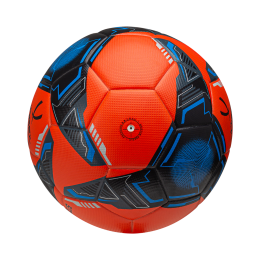 Мяч футбольный Championship №5, оранжевый/синий/черный