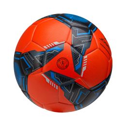 Мяч футбольный Championship №5, оранжевый/синий/черный
