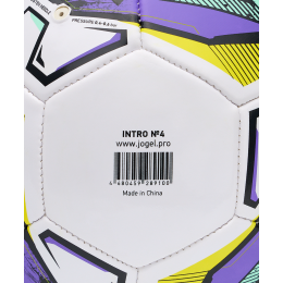 Мяч футбольный Jogel Intro №4, белый, размер 4