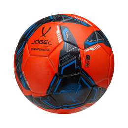 Мяч футбольный Championship №5, оранжевый/синий/черный