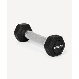 Гантель гексагональная Starfit DB-301PRO, обрезиненная, черный