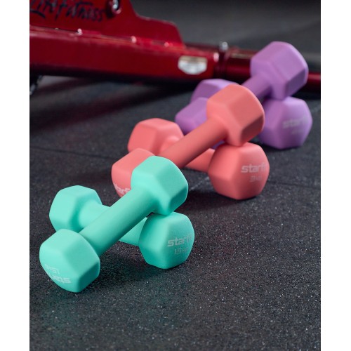 Гантель неопреновая DB-201 1,5 кг, мятный