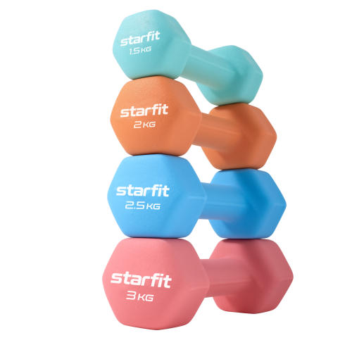 Гантель неопреновая DB-201 1,5 кг, мятный