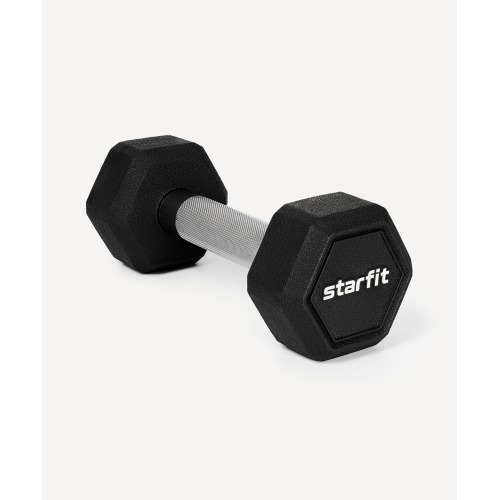 Гантель гексагональная Starfit DB-301PRO 3 кг, обрезиненная, черный