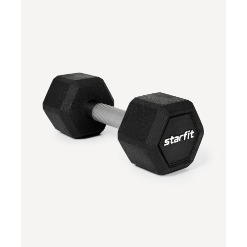 Гантель гексагональная Starfit DB-301PRO 8 кг, обрезиненная, черный