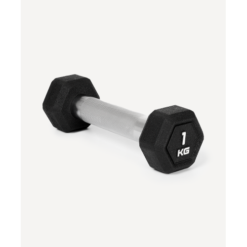 Гантель гексагональная Starfit DB-301PRO 1 кг, обрезиненная, черный