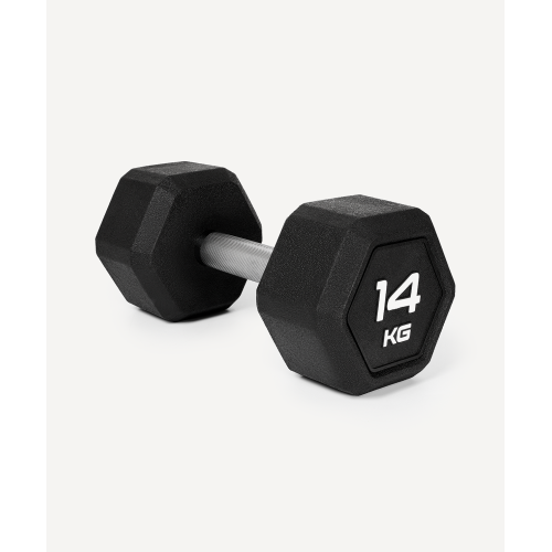 Гантель гексагональная Starfit DB-301PRO 14 кг, обрезиненная, черный