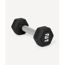 Гантель гексагональная Starfit DB-301PRO, обрезиненная, черный