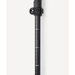 Треккинговые палки BERGER Hiking Peak Pro, 120-135 см, 5-секционные, черный/красный