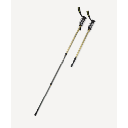 Треккинговые палки Berger Travel Pacemaker, 65-135 см, 3-секционные, светло-серый/лайм