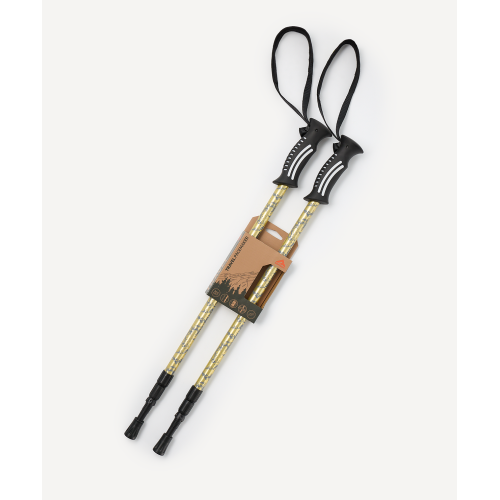 Треккинговые палки Berger Travel Pacemaker, 65-135 см, 3-секционные, светло-серый/лайм
