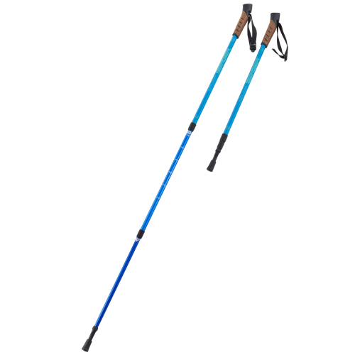 Скандинавские палки Explorer, 67-135 см, 3-секционные, синий
