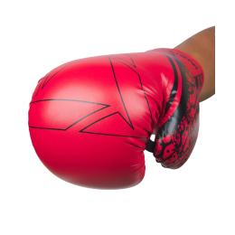 Перчатки боксерские ODIN, ПУ, красный
