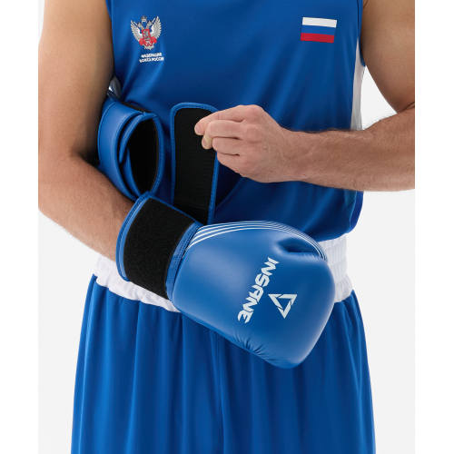 Перчатки боксерские INSANE RBF, синий, 12 oz