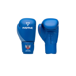 Перчатки боксерские INSANE RBF, синий, 12 oz