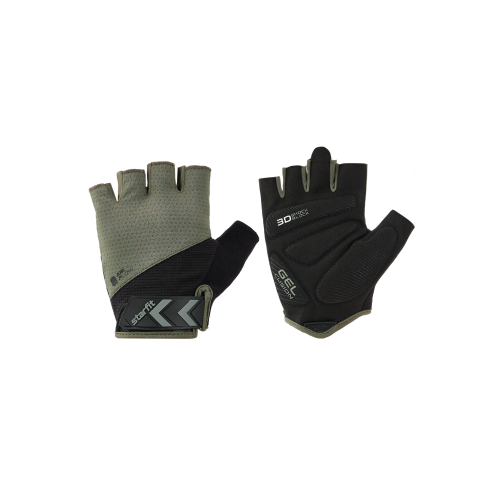 Перчатки для фитнеса STARFIT WG-204, черный/хаки, S