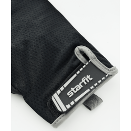 Перчатки для фитнеса STARFIT WG-203, черный/серый, M