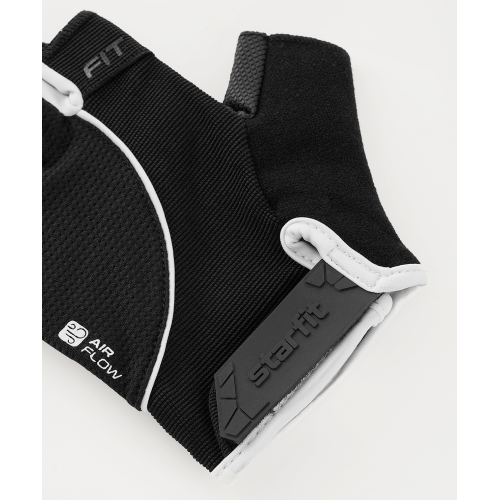 Перчатки для фитнеса STARFIT WG-202, черный/белый, S