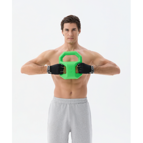 Перчатки для фитнеса STARFIT WG-203, черный/серый, M