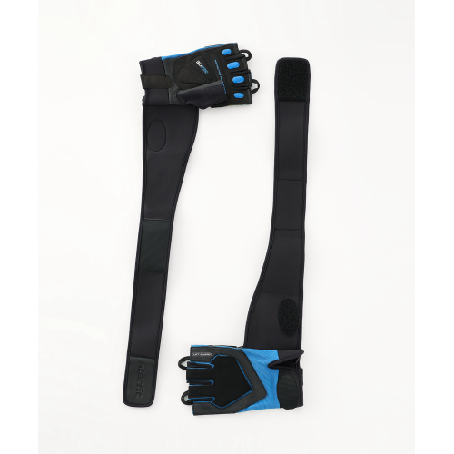 Перчатки для фитнеса STARFIT WG-201, черный/синий, S