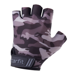 Перчатки для фитнеса WG-101, S, серый камуфляж