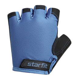 Перчатки для фитнеса WG-105, с гелевыми вставками, XS, черный/синий