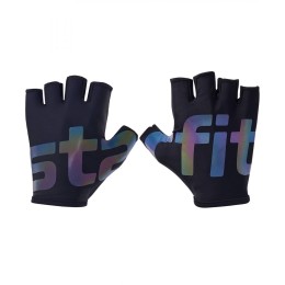 Перчатки для фитнеса Starfit WG-102, XS, черный/светоотражающий