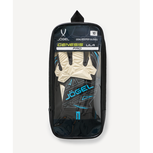 Перчатки вратарские JOGEL Genesis UL4 Evolution negative hybrid, черный, размер 6
