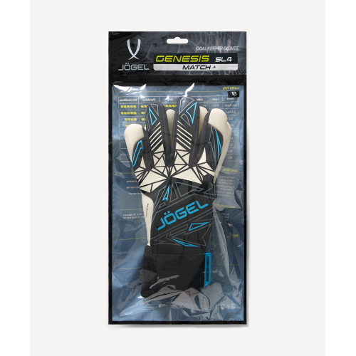 Перчатки вратарские JOGEL Genesis SL4 Negative hybrid, черный, размер 6
