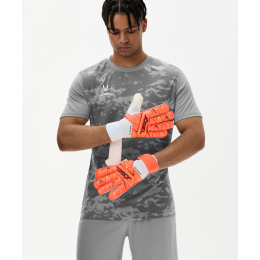 Перчатки вратарские JÖGEL Legend SL4 Roll Negative, коралловый