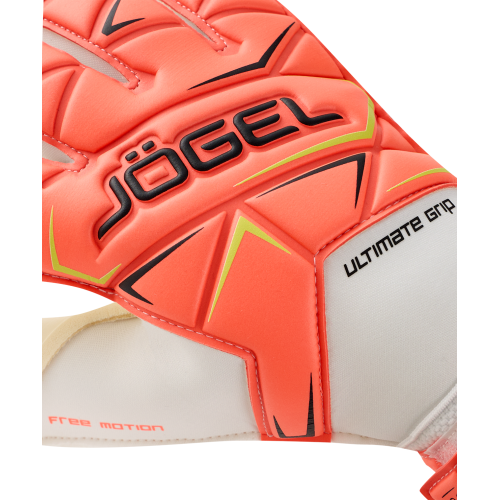 Перчатки вратарские JÖGEL Legend UL4 Roll Negative, коралловый, 6