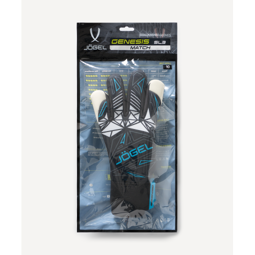Перчатки вратарские JOGEL Genesis SL3 Negative hybrid, черный, размер 6