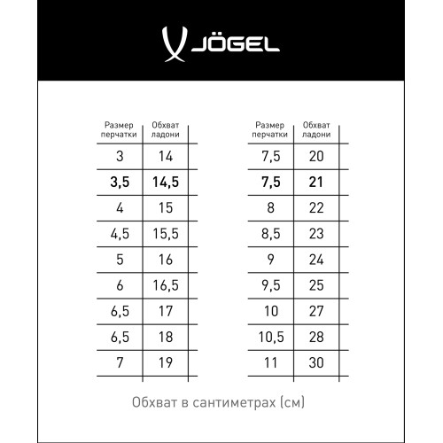 Перчатки вратарские JÖGEL Legend UL4 Aqua Roll Negative, белый, 6