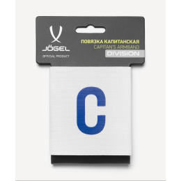 Повязка капитанская Jogel DIVISION Armband, белый/синий